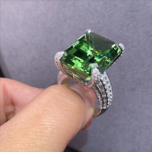Customized Colored Gemstone Jewelry Ring