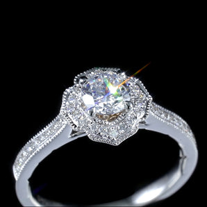 White Diamond Ring JA599