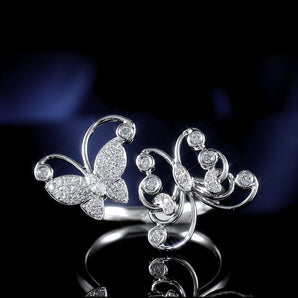 White Diamond Ring JA609