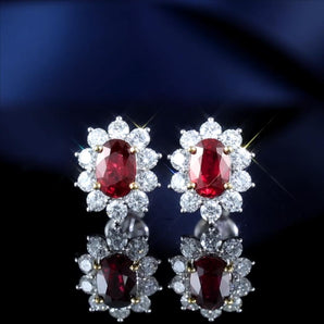 Ruby Earrings GE045