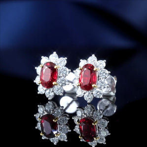 Ruby Earrings GE045