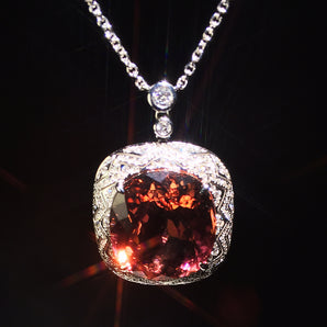 Colored Gemstone Jewelry Pendant