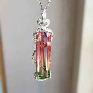Colored Gemstone Jewelry Pendant