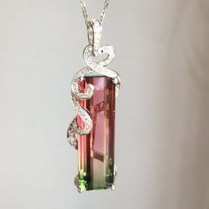 Colored Gemstone Jewelry Pendant