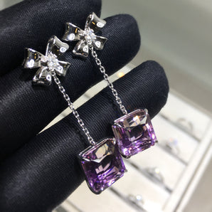 Colored Gemstone Jewelry Earrings